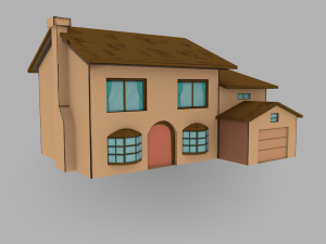 simpsons house 3D Model