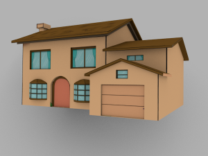 simpsons house 3D-Modell