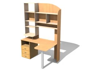 corner computer desk 3D Model