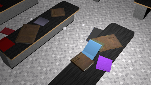 classroom 3D Model .c4d .max .obj .3ds .fbx .stl .blend 