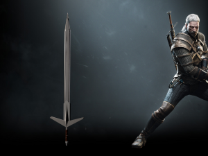 the witcher silver sword 3D Model