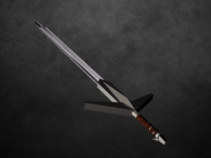 the witcher silver sword 3D Model