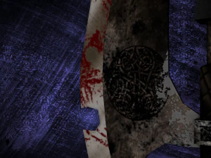 bloody ax low-poly 3D Model