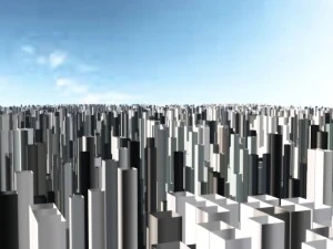 sześcienny Nowy Jork Model 3D