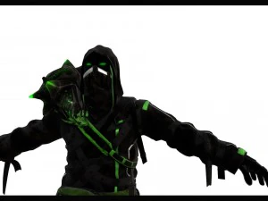 dark warlock 4k 3D Model