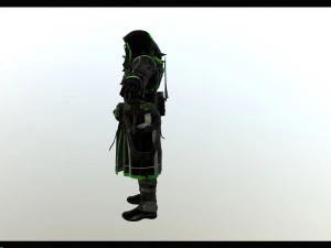 dark warlock 4k 3D Model