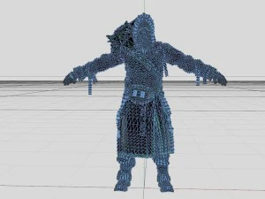 dark warlock 4k 3D Model