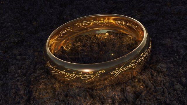 the lord of the rings - ring of omnipotence 3D Модель .c4d .max .obj .3ds .fbx .stl .blend 