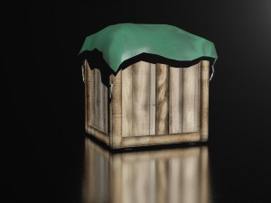 transportation box - wooden box low-poly 3D Model