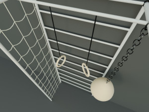 swedish ladder wall bars Model 3D