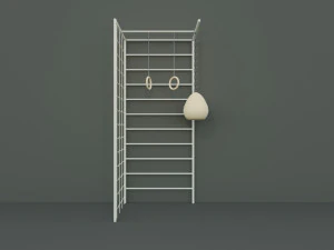 swedish ladder wall bars 3D Model