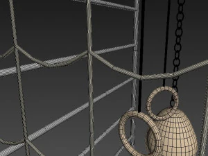 swedish ladder wall bars 3D Model