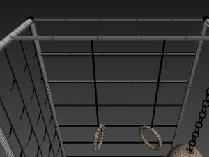 swedish ladder wall bars Model 3D