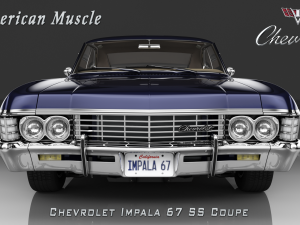 chevrolet impala ss 67 coupe 3D-Modell