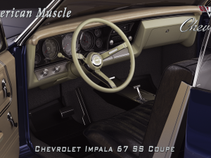 chevrolet impala ss 67 coupe 3D Модель