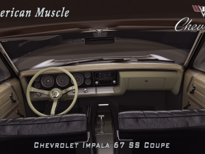 chevrolet impala ss 67 coupe 3D Модель