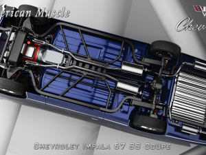 chevrolet impala ss 67 coupe 3D Модель