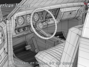 chevrolet impala ss 67 coupe 3D Модель