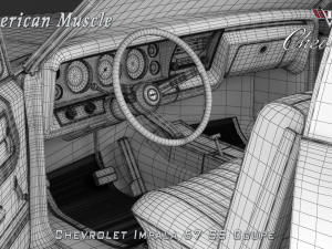 chevrolet impala ss 67 coupe 3D Модель