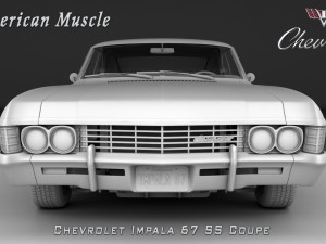 chevrolet impala ss 67 coupe 3D Модель