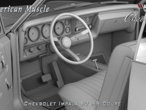 chevrolet impala ss 67 coupe 3D Модель