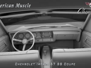 chevrolet impala ss 67 coupe 3D Модель