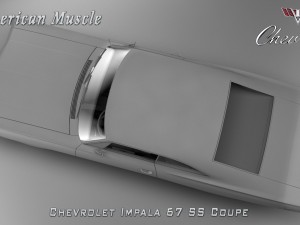 chevrolet impala ss 67 coupe 3D Модель