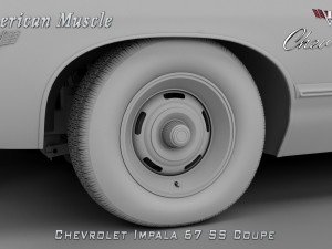 chevrolet impala ss 67 coupe 3D Модель