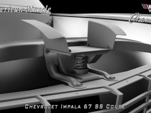 chevrolet impala ss 67 coupe 3D Модель