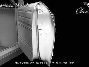 chevrolet impala ss 67 coupe 3D Модель