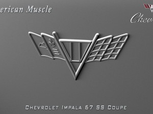 chevrolet impala ss 67 coupe 3D Модель