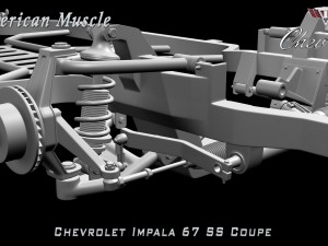 chevrolet impala ss 67 coupe 3D Модель