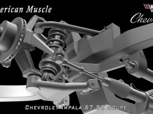 chevrolet impala ss 67 coupe 3D Модель