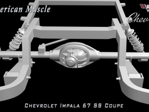 chevrolet impala ss 67 coupe 3D Модель