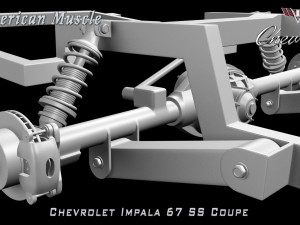 chevrolet impala ss 67 coupe 3D Модель
