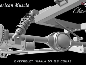 chevrolet impala ss 67 coupe 3D Модель
