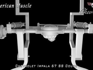 chevrolet impala ss 67 coupe 3D Модель