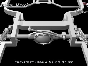 chevrolet impala ss 67 coupe 3D Модель
