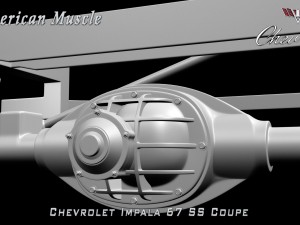 chevrolet impala ss 67 coupe 3D Модель