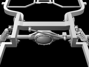 chevrolet impala ss 67 4 doors - without engine - Modelo 3D