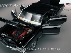 chevrolet impala ss 67 4 doors 3D Model