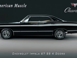 chevrolet impala ss 67 4 doors 3D Model