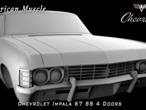 chevrolet impala ss 67 4 doors 3D Model