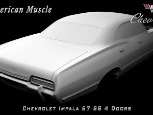 chevrolet impala ss 67 4 doors 3D Model