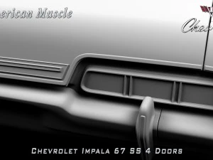 chevrolet impala ss 67 4 doors 3D Model