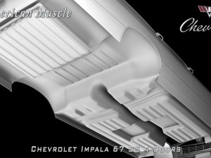 chevrolet impala ss 67 4 doors Model 3D