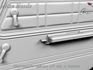 chevrolet impala ss 67 4 doors Model 3D