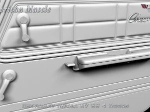 chevrolet impala ss 67 4 doors 3D Model