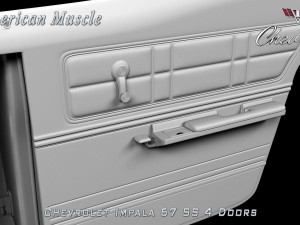 chevrolet impala ss 67 4 doors Model 3D
