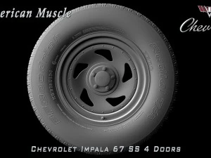 chevrolet impala ss 67 4 doors 3D Model